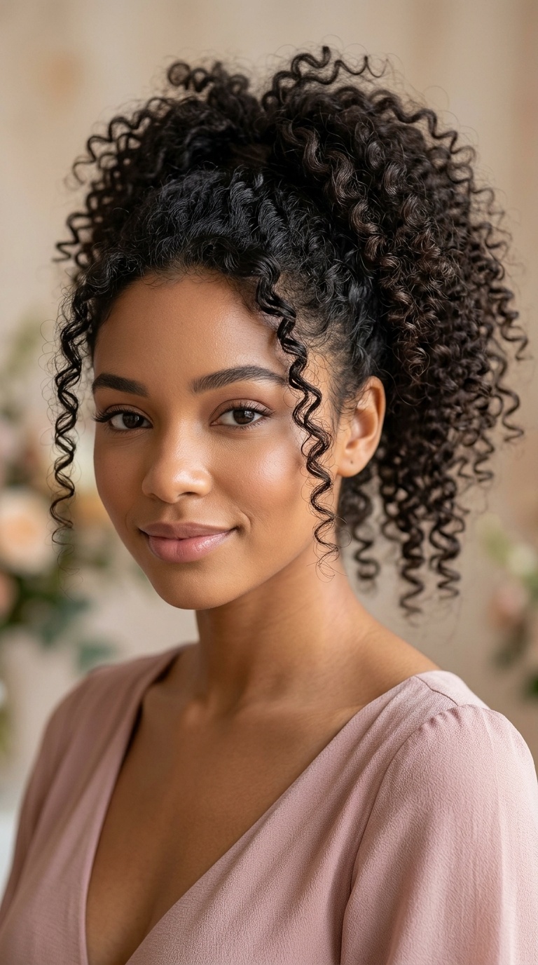 High Volume Curly Ponytail