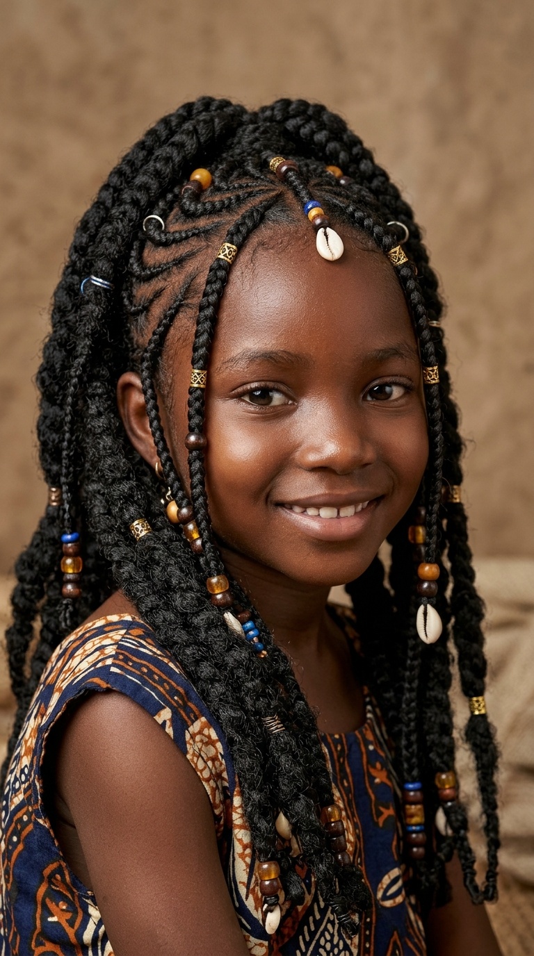 High Volume Fulani with Face-Framing Accents