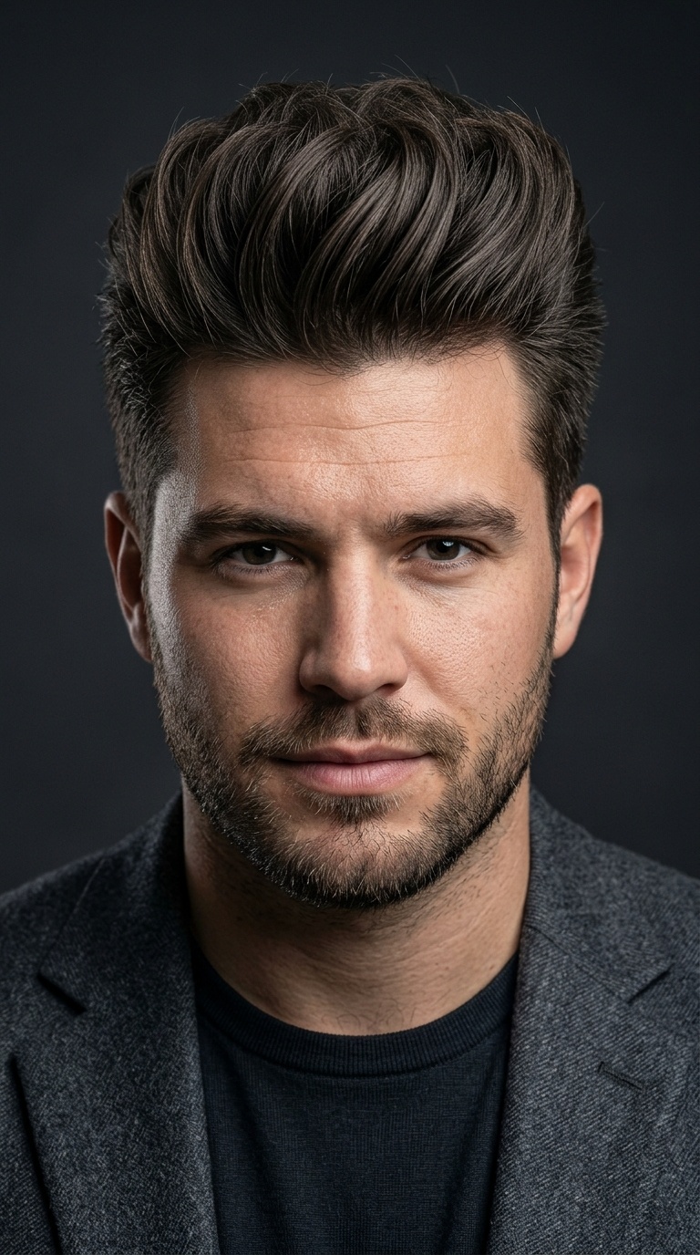 High-Volume Quiff for Coarse Hair