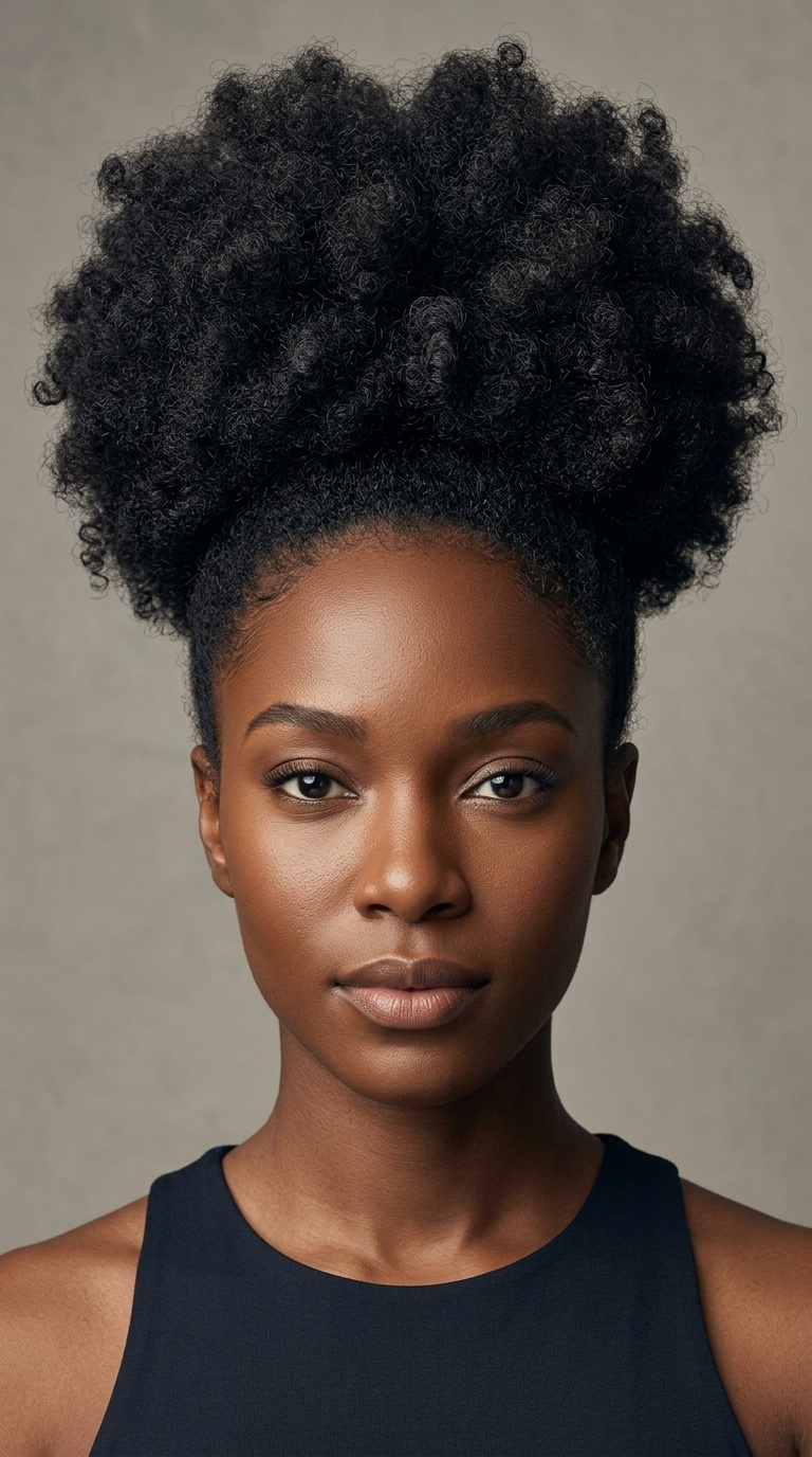 High Voluminous Afro Puff