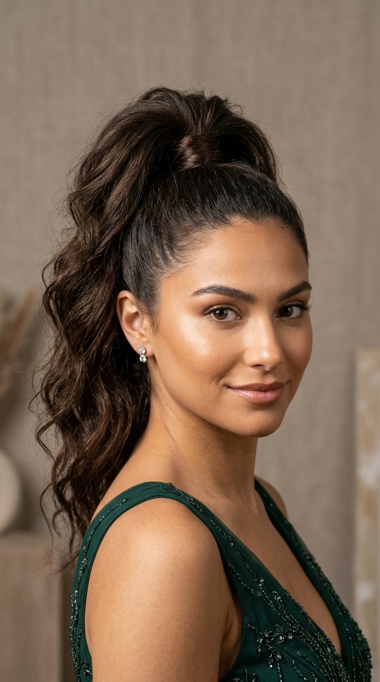 High Voluminous Ponytail