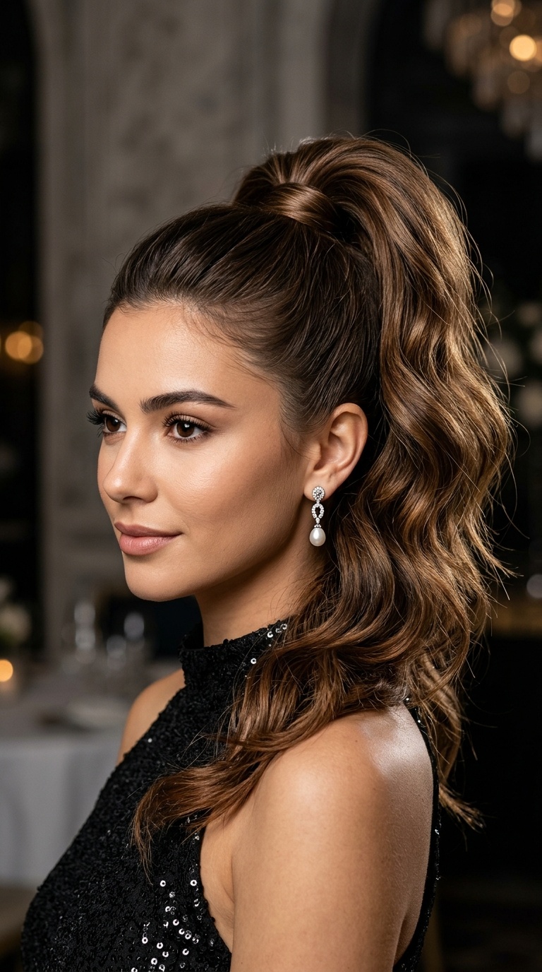 High Voluminous Ponytail