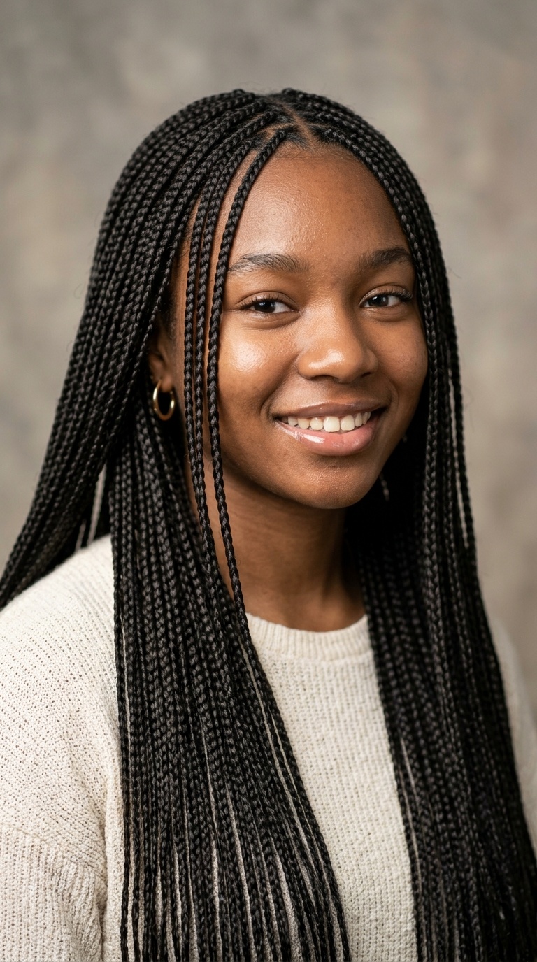 Hip-Length Micro Braids