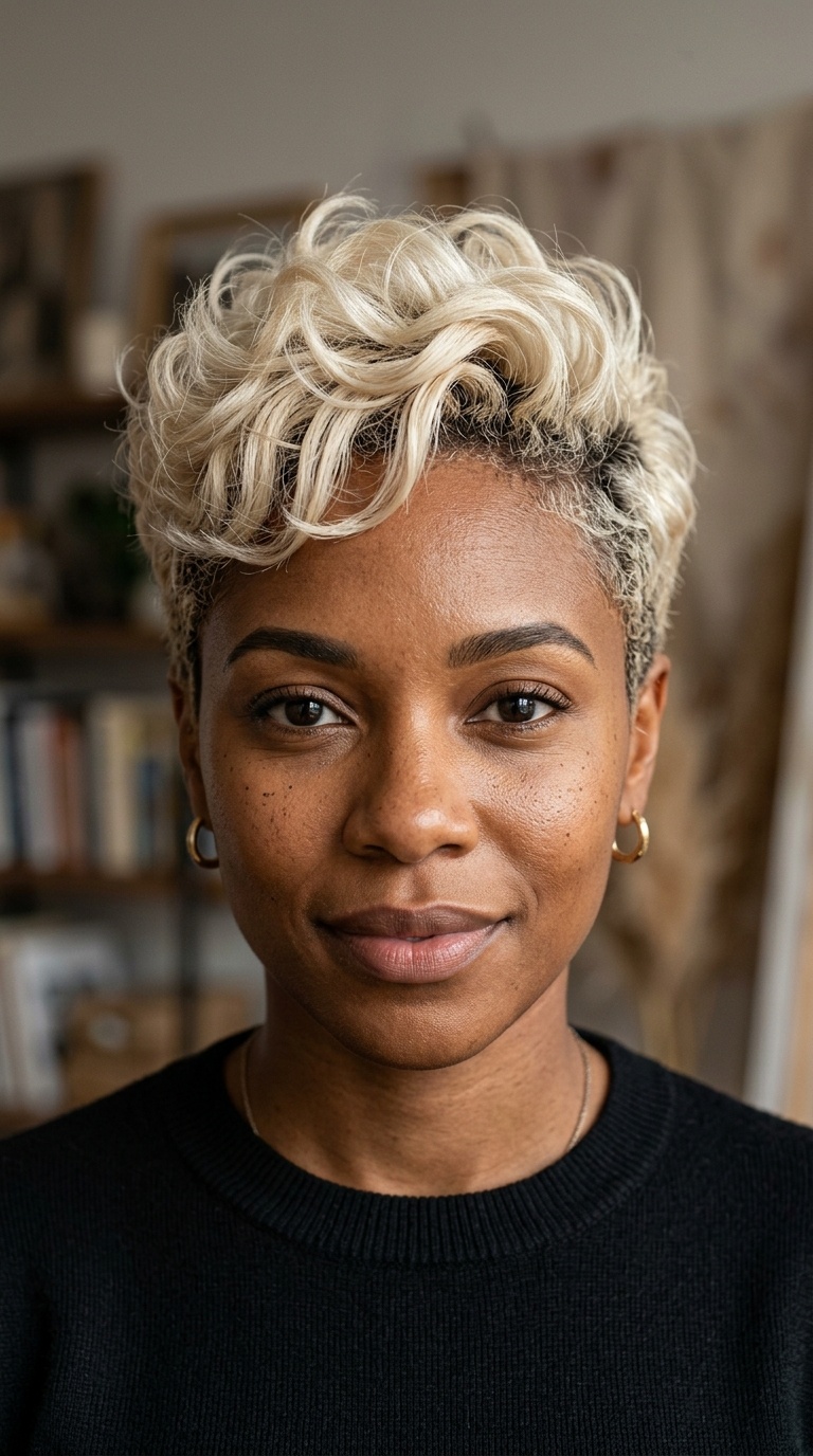 Icy Blonde Tapered Cut