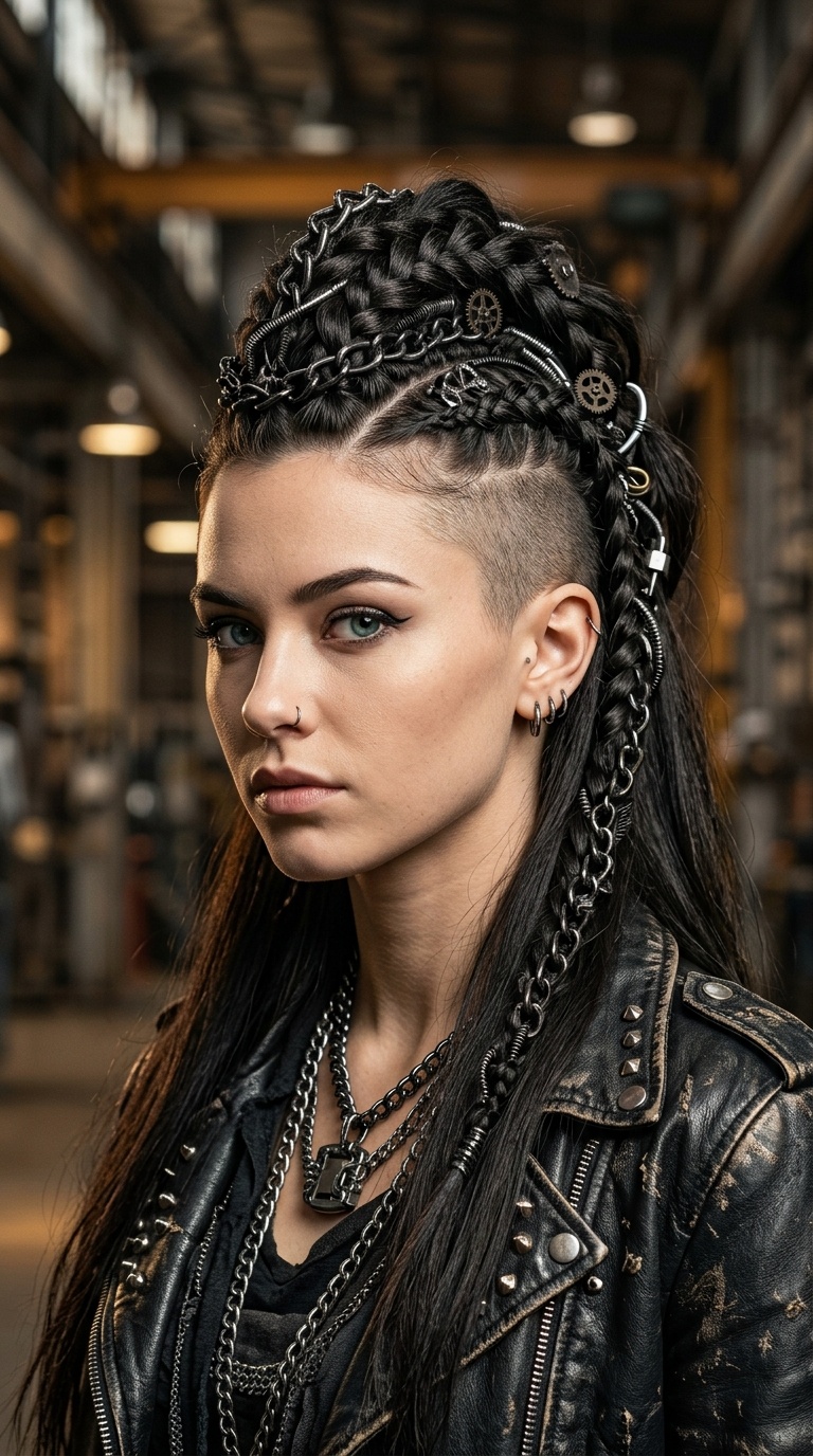 Industrial Chain-Link Braided Hawk