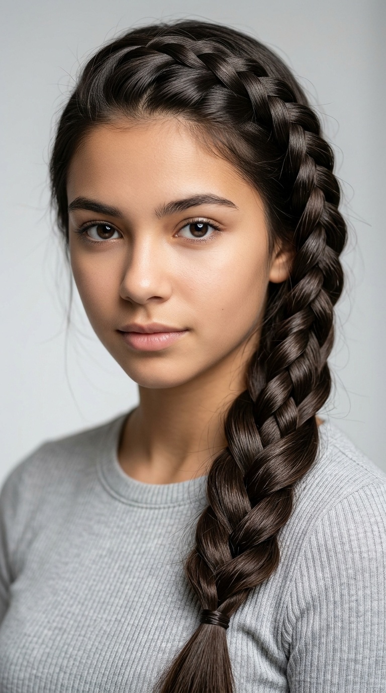 Infinity Braid for Long Hair