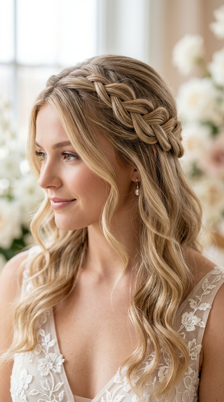 Infinity Braid Half-Up