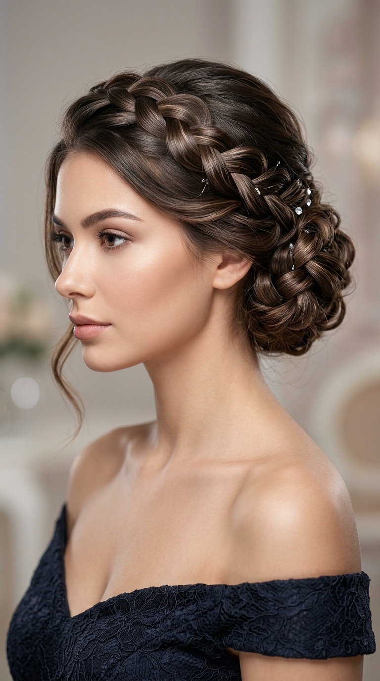 Infinity Braid Updo