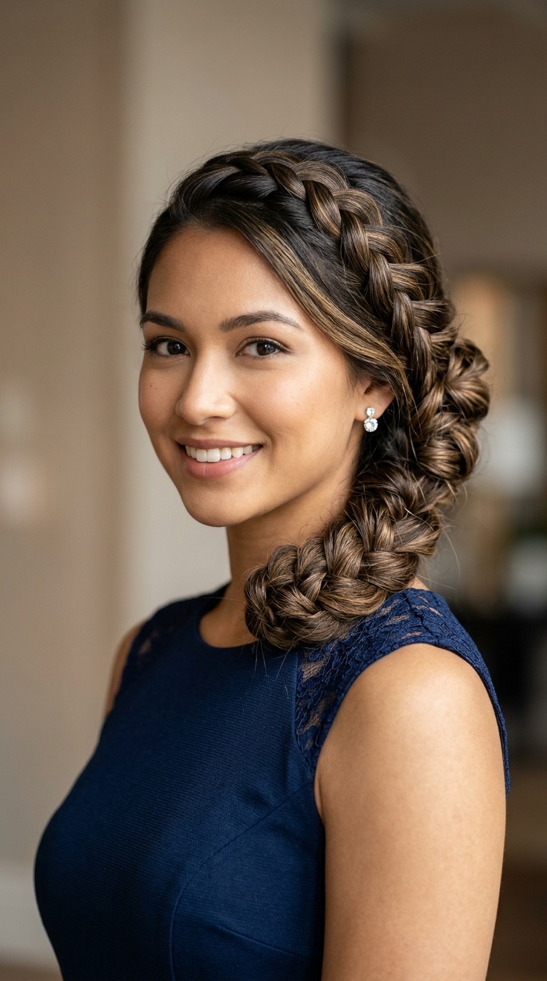 Infinity Braid Updo