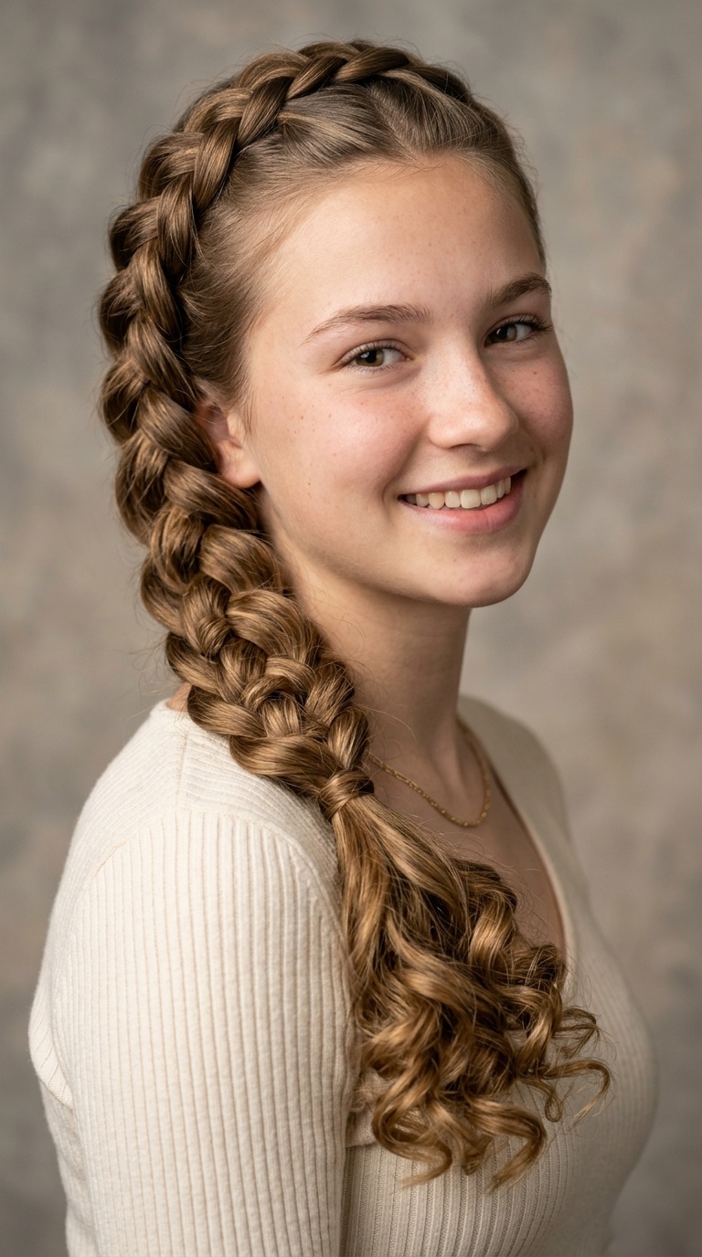 Infinity Braid with Soft Beachy Ends