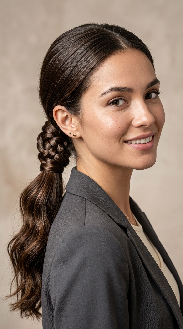 Infinity-Wrap Low Ponytail
