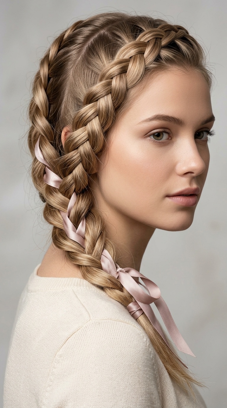 Intertwined French Braid