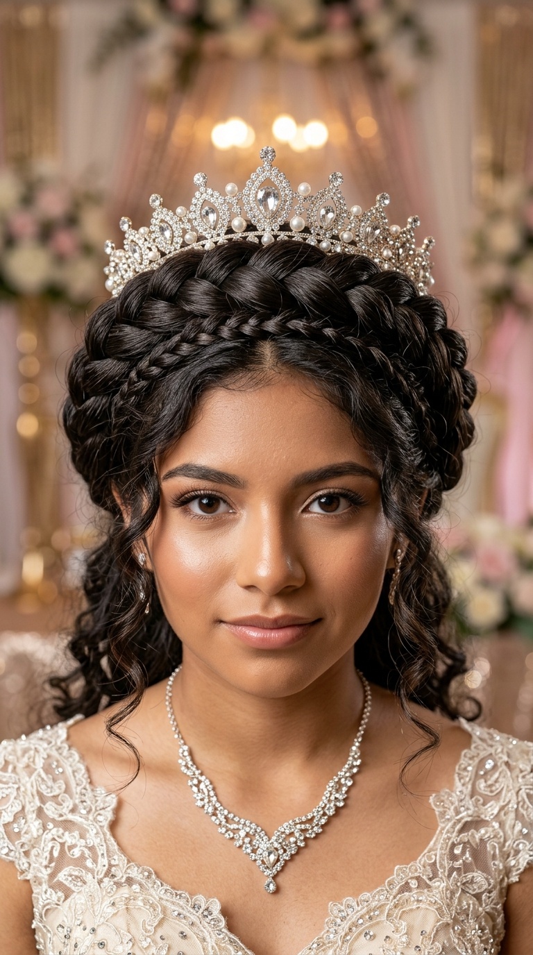 Intricate Braided Crown Halo
