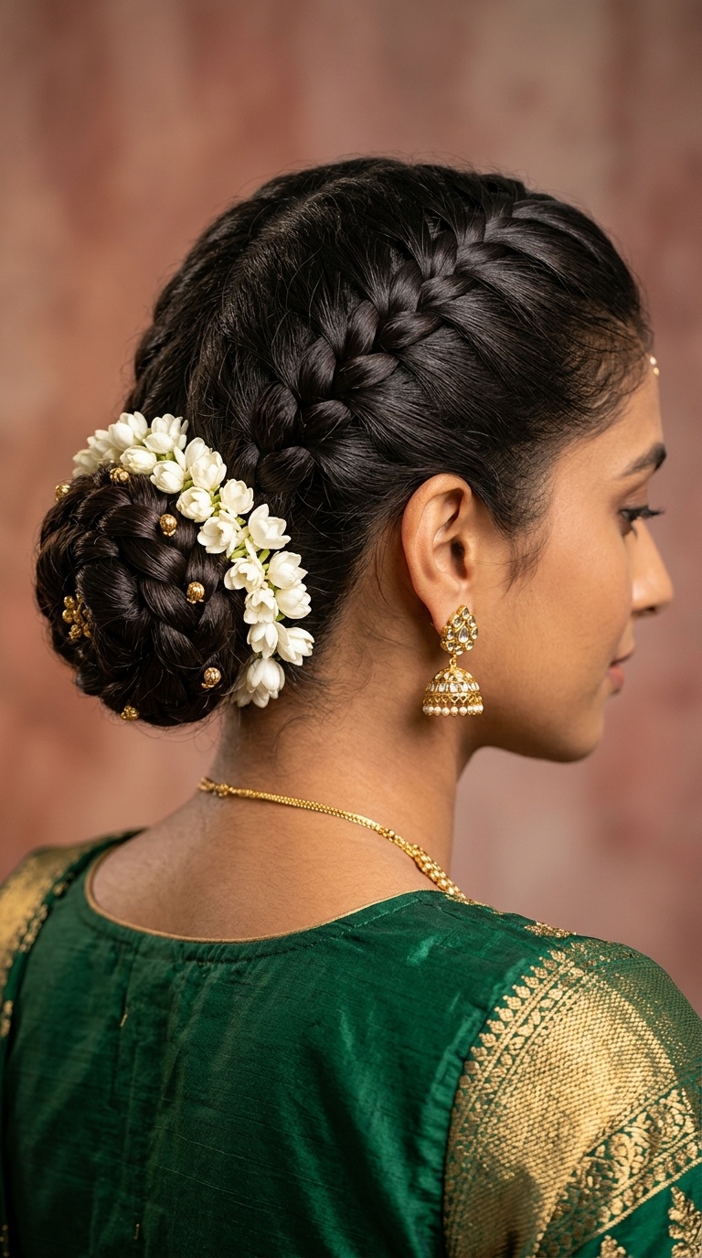 Intricate Dutch Braid Bun