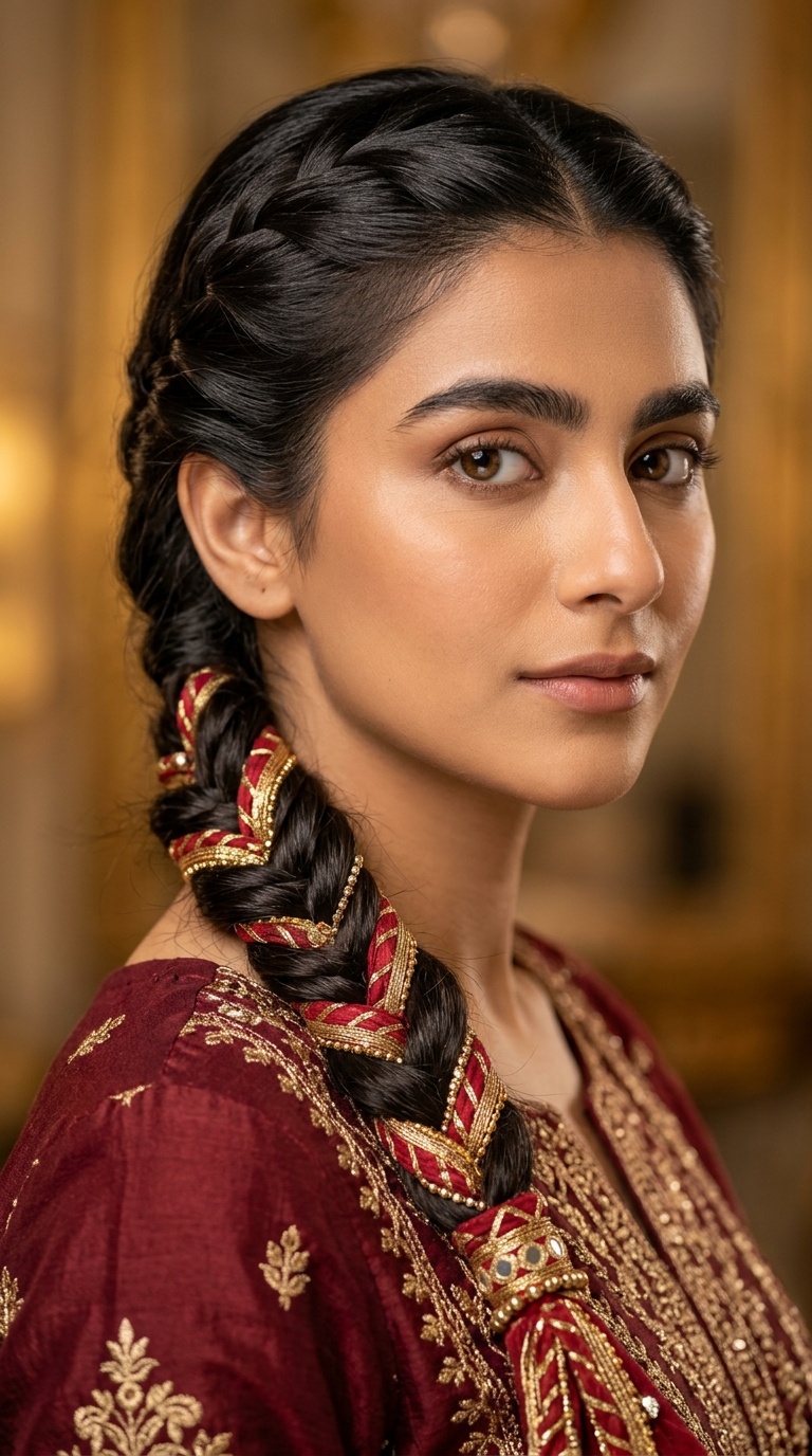 Intricate Fishtail Braid with Paranda