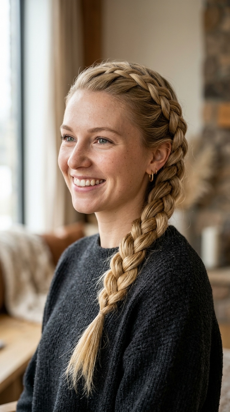 Intricate Four-Strand Statement Braid