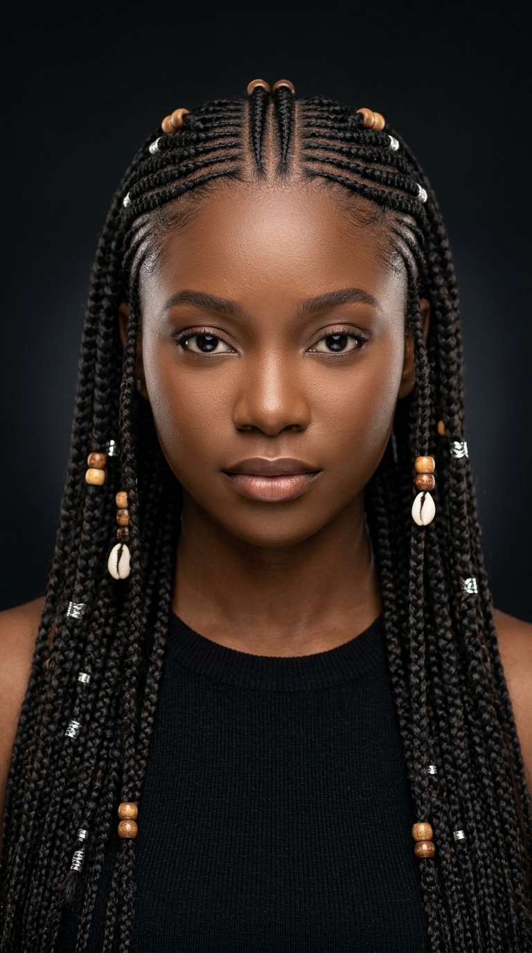 Intricate Fulani Tribal Braids