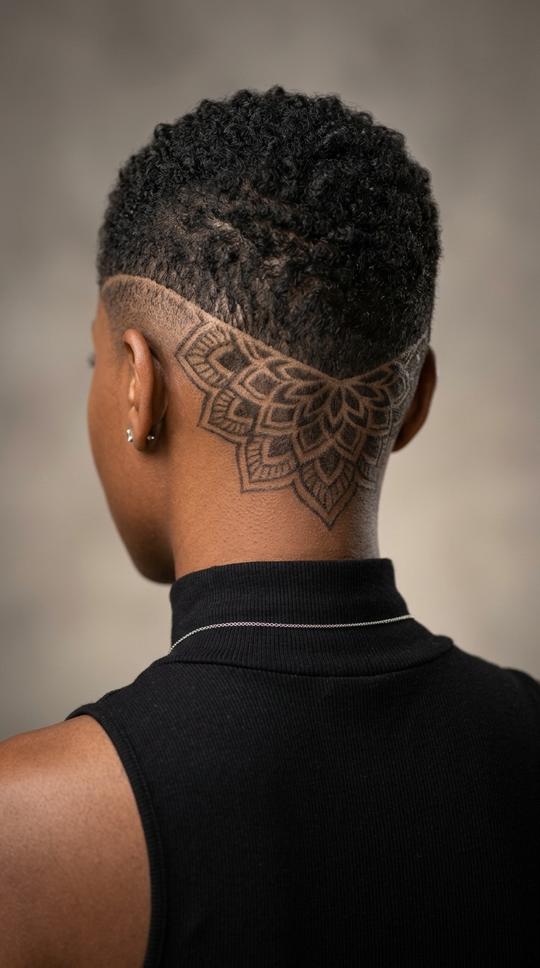 Intricate Mandala Nape Design