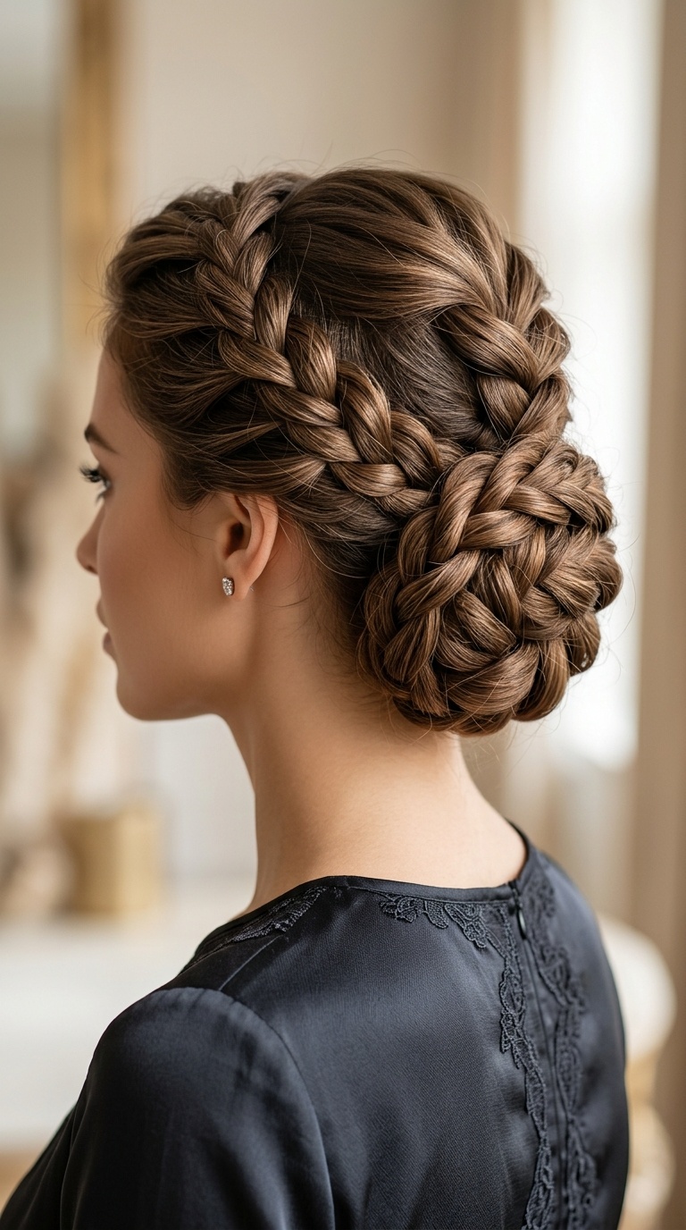 Intricate Rope Braid Updo