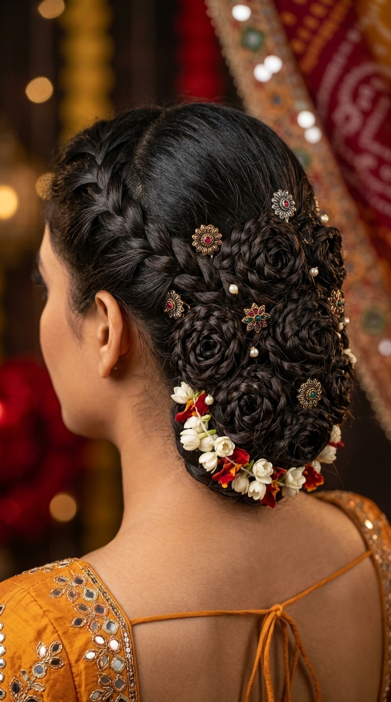 Intricate Rose Bud Braids (The Floral Braid)