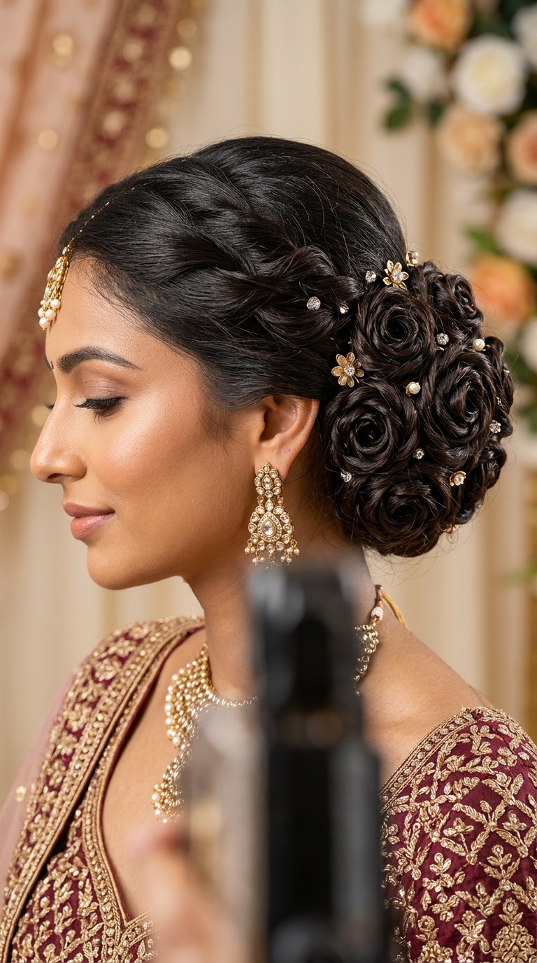 Intricate Rose Bun