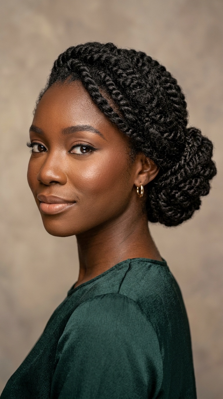 Intricate Twisted Chignon