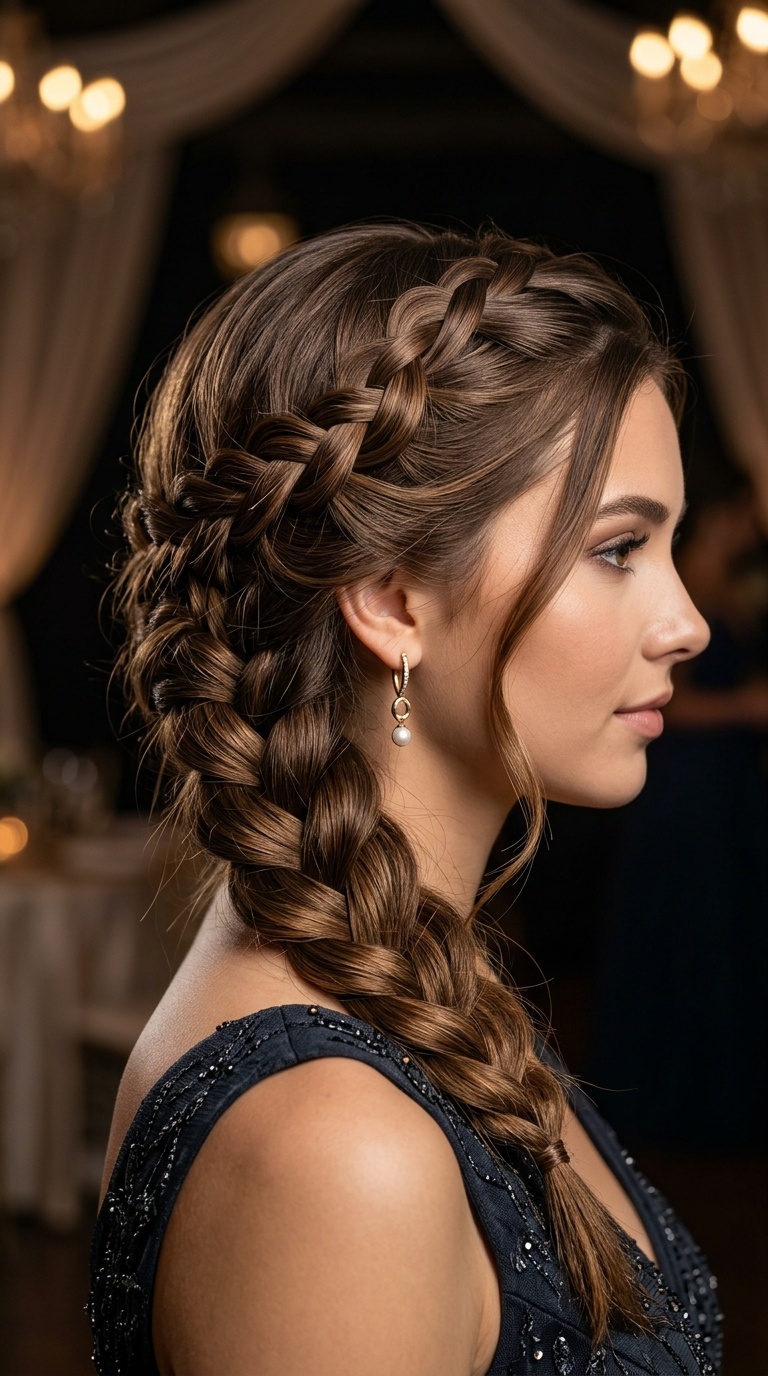 Intricate Waterfall Braid