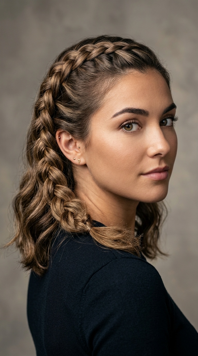 Inverted Braid with Tucked Ends