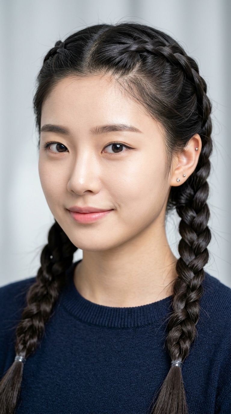 Inverted Pull-Through Braids