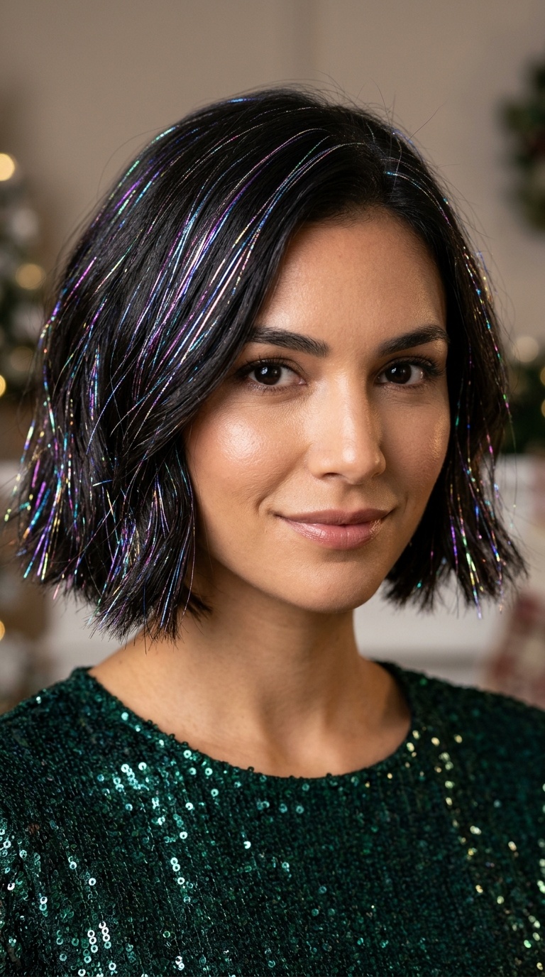 Iridescent Hair Tinsel Strands