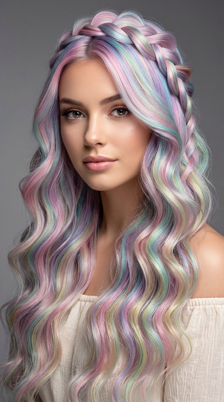 Iridescent Pastel Mermaid Color Melt