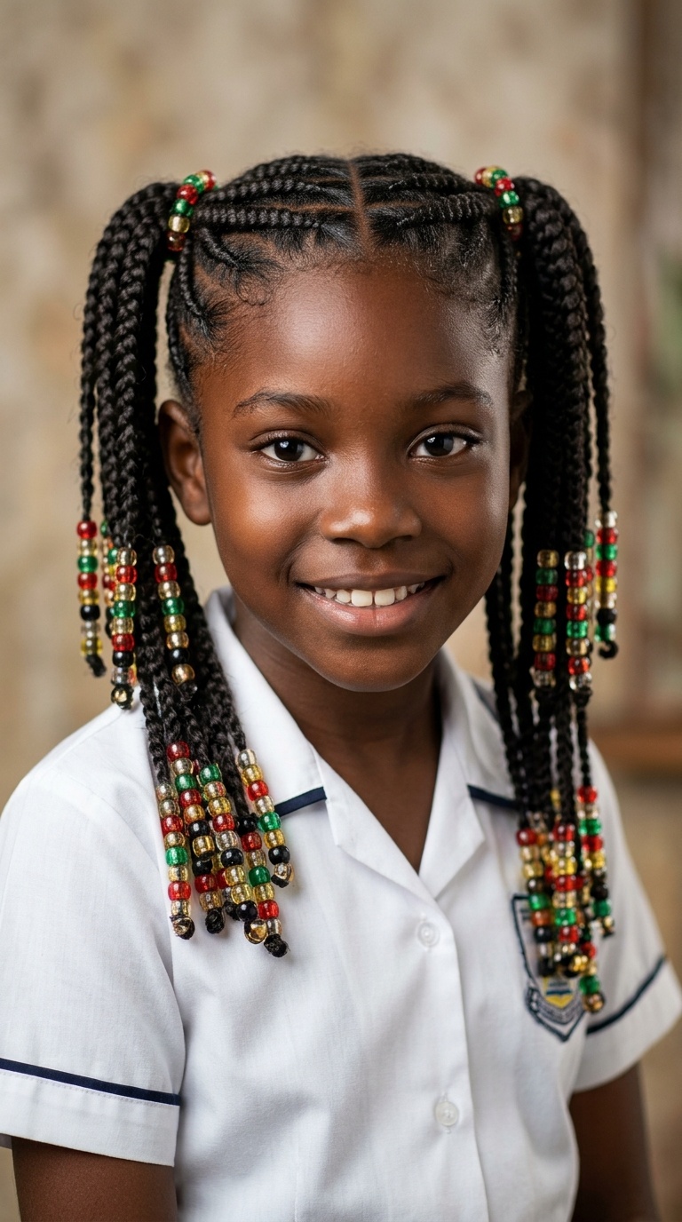 Jamaican Beaded Pigtails