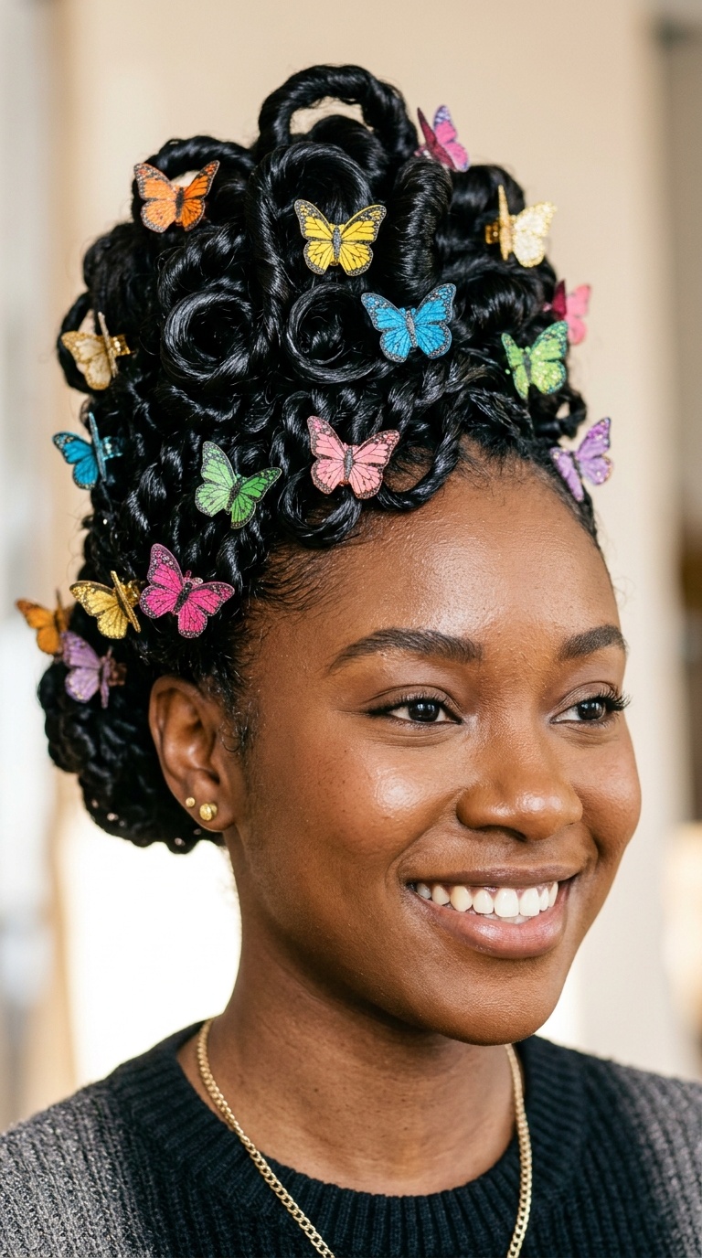 Jelly Updo with Butterfly Clips