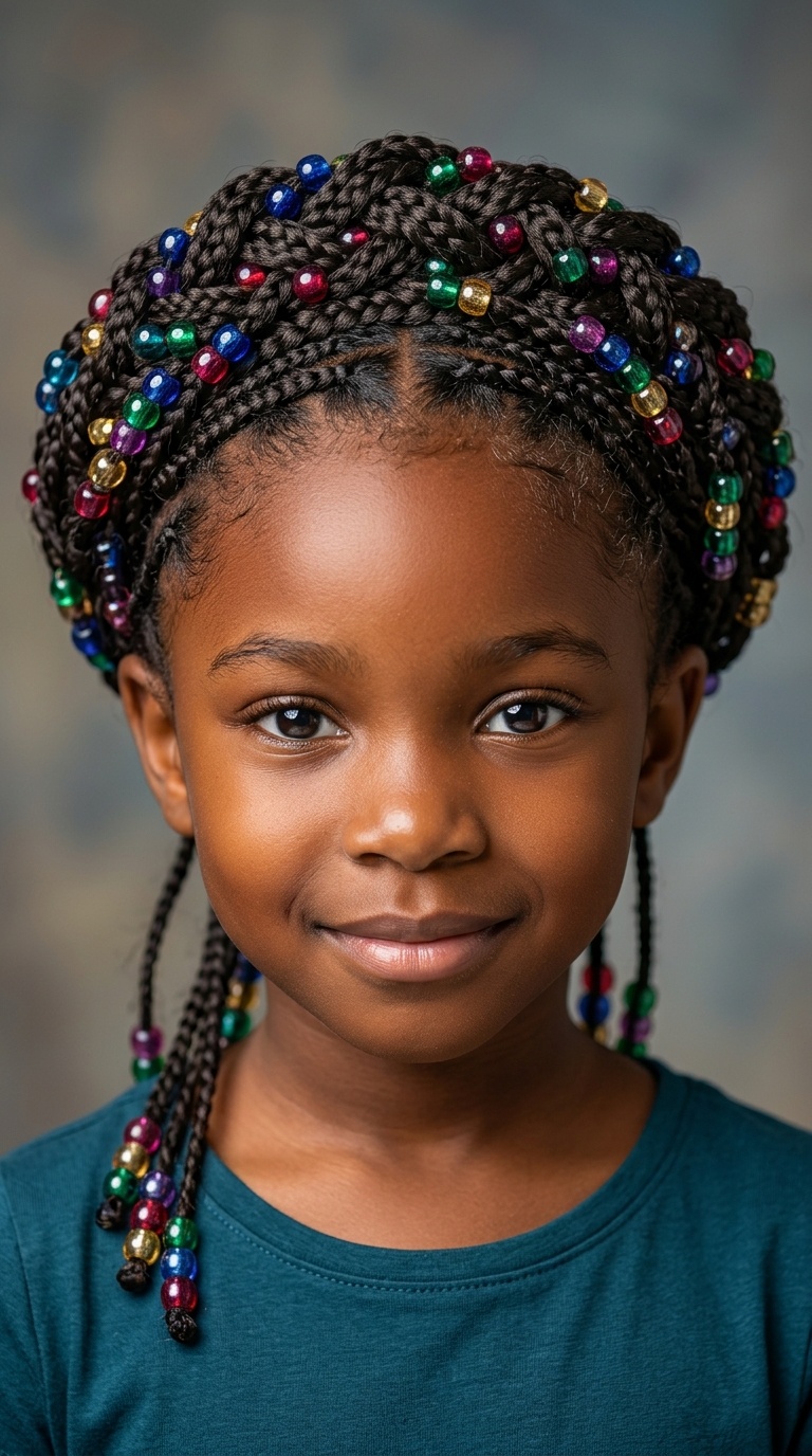 Jewel-Toned Braided Crown