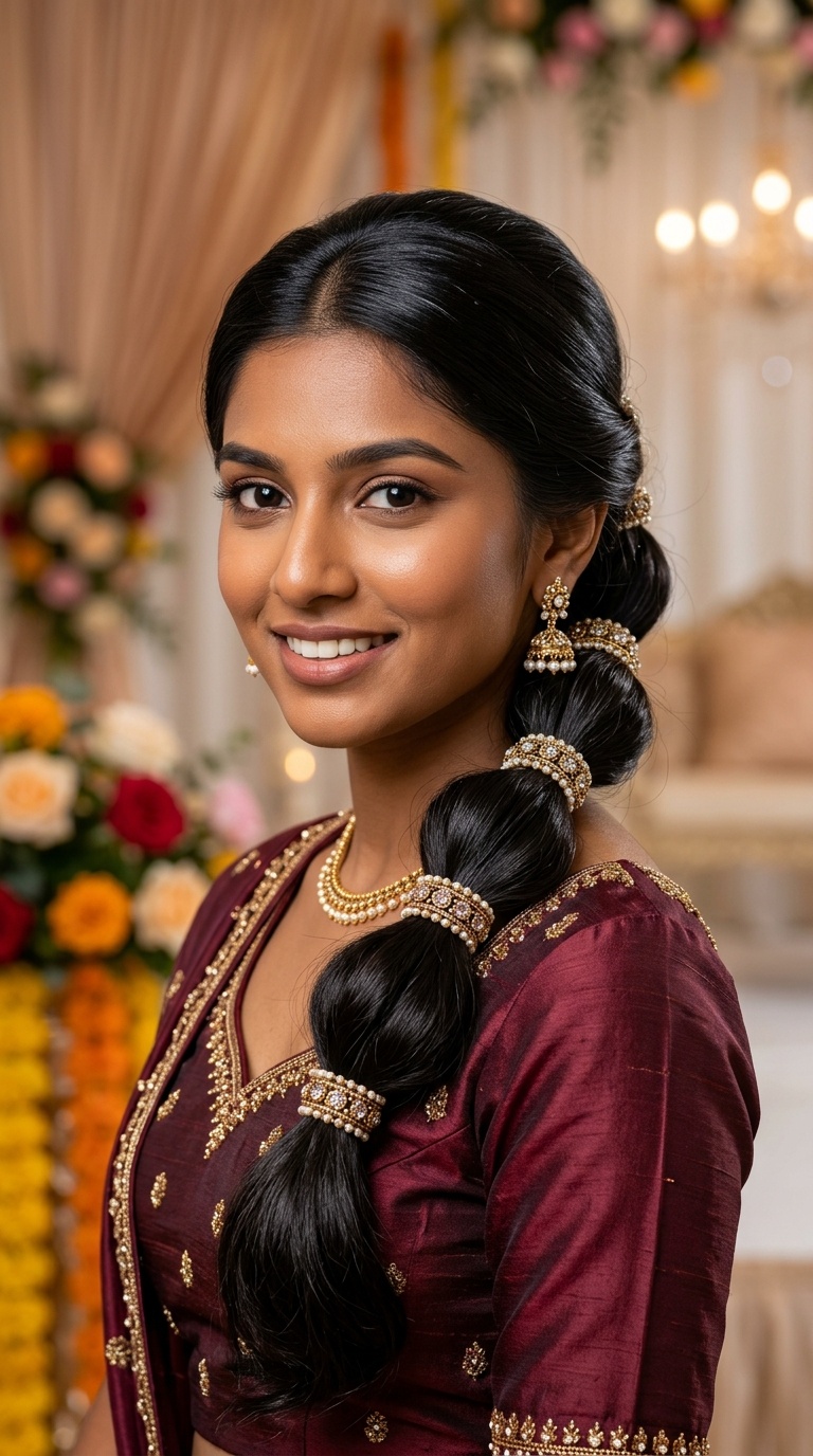 Jeweled Bubble Braid