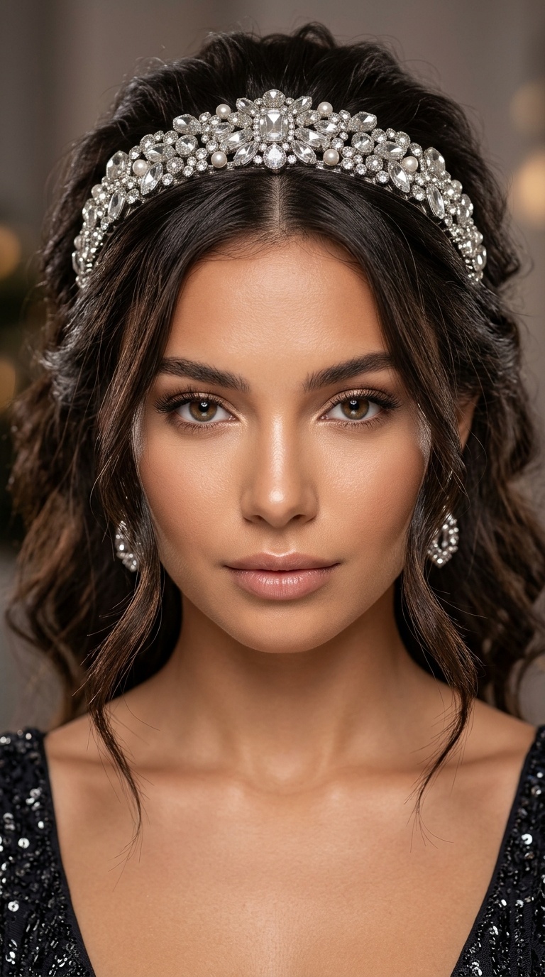 Jeweled Headband Look