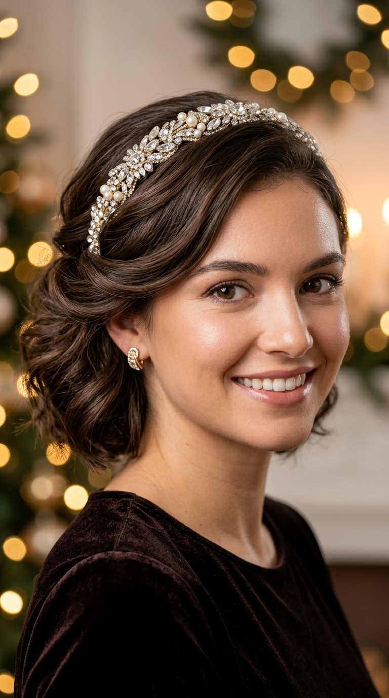 Jeweled Headband Tuck
