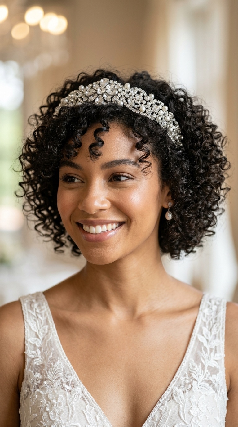 Jeweled Headband with Natural Texture