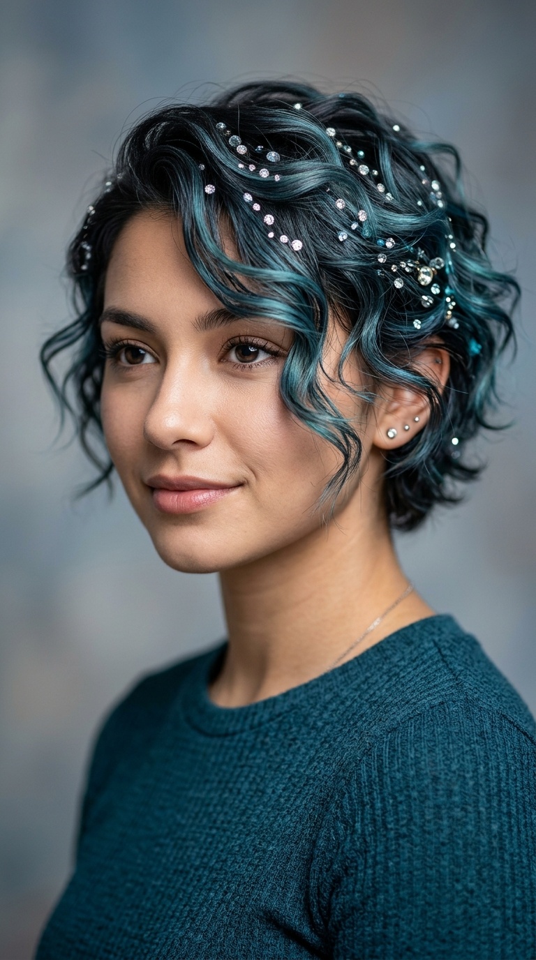 Jeweled Mermaid Waves