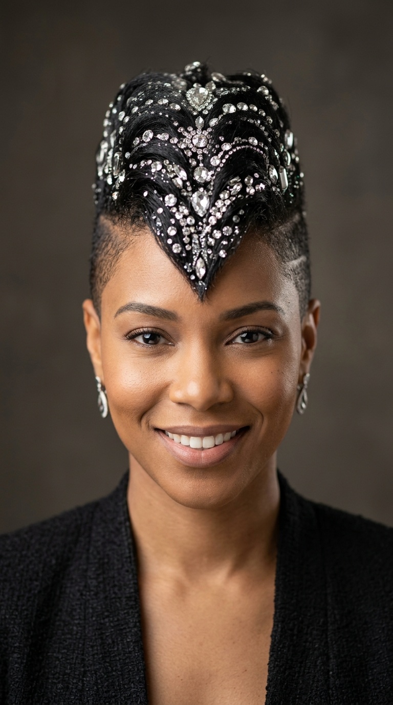 Jeweled or Glitzy Mohawk