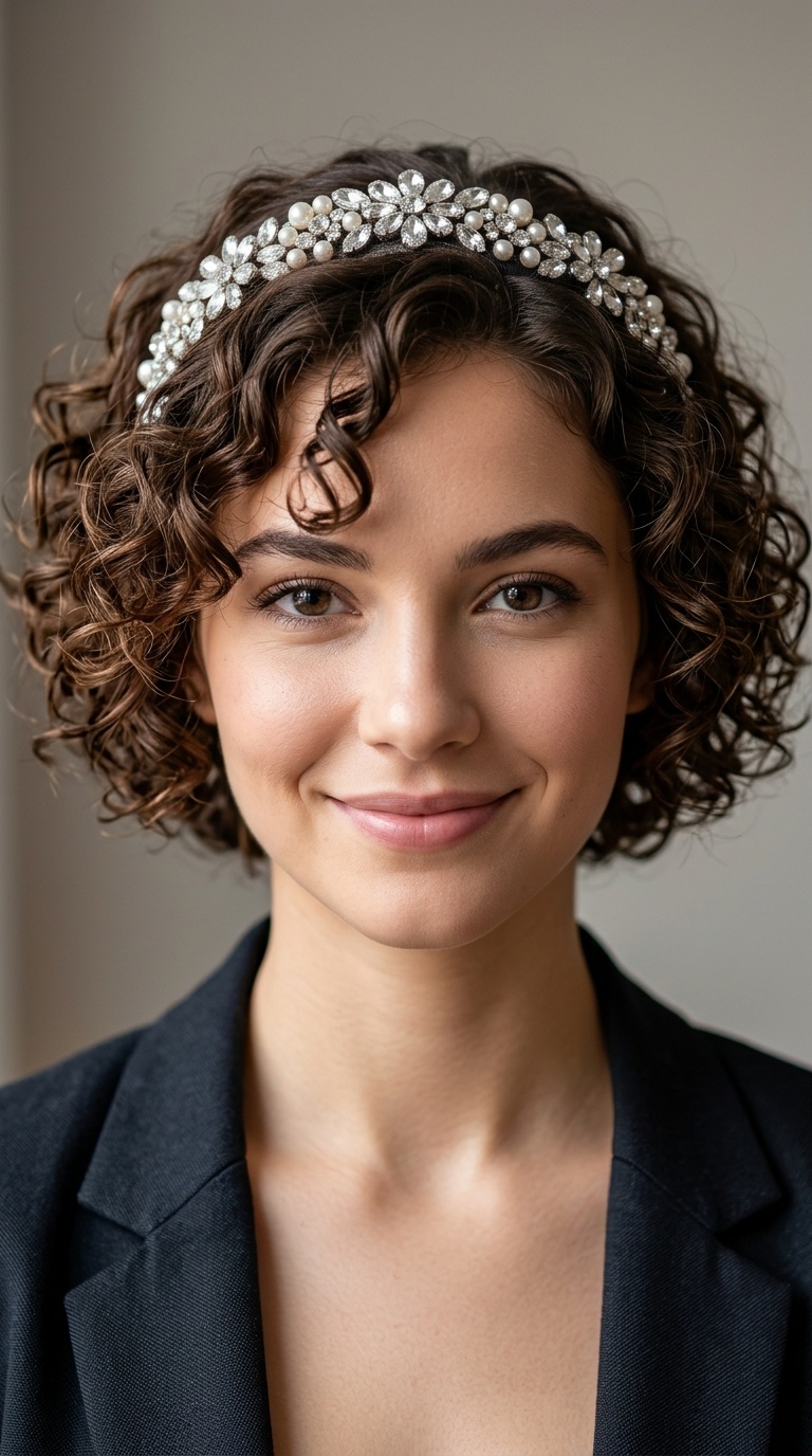 Jeweled Statement Band for Short Bobs