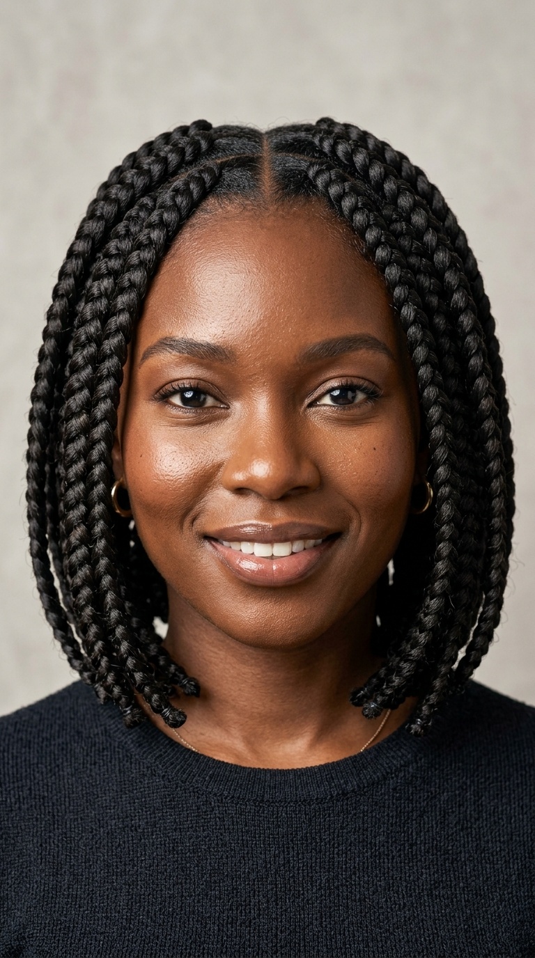 Jumbo Box Braid Bob