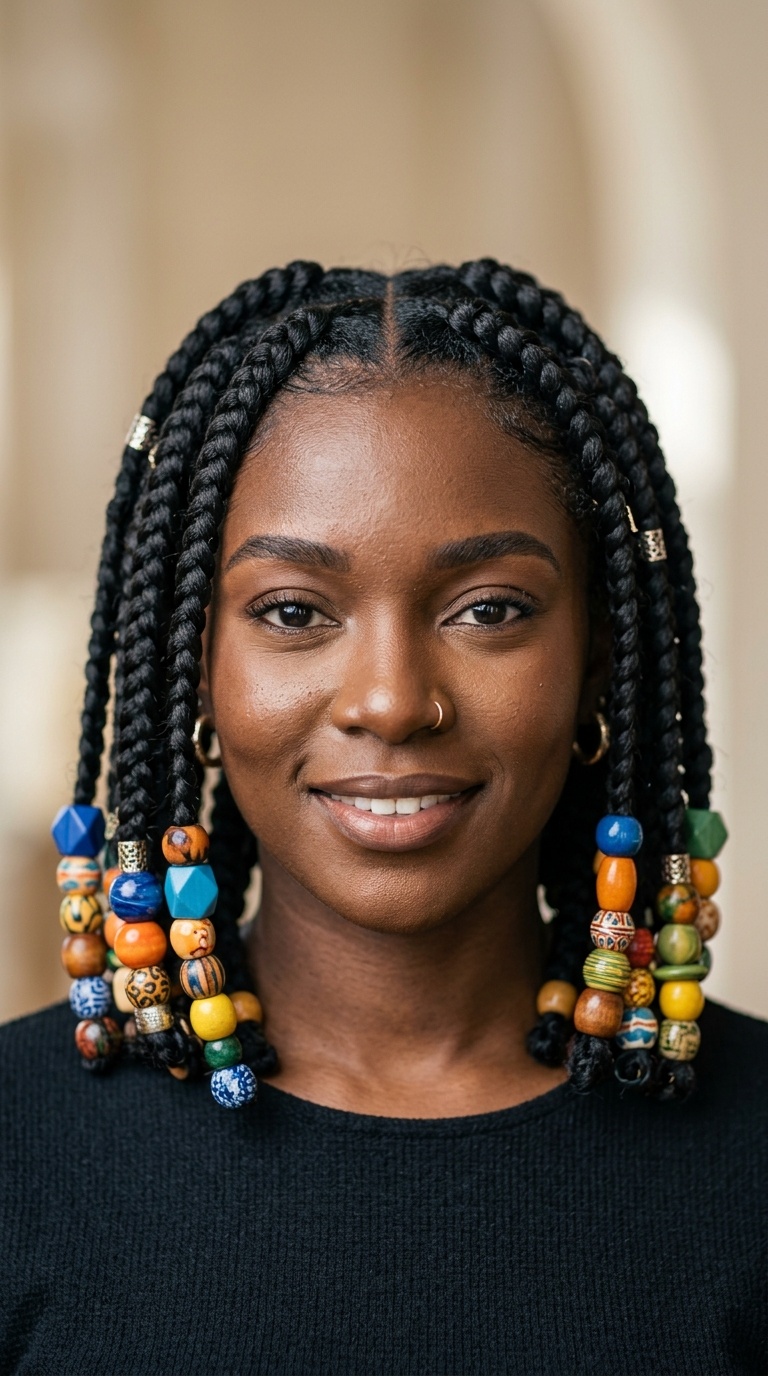 Jumbo Braids with Oversized Beads