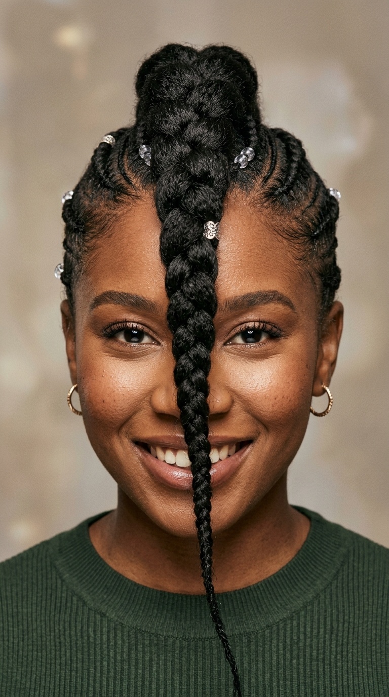 Jumbo Dutch Braid Mohawk