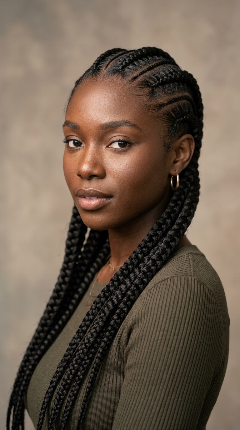 Jumbo Feed-In Cornrows