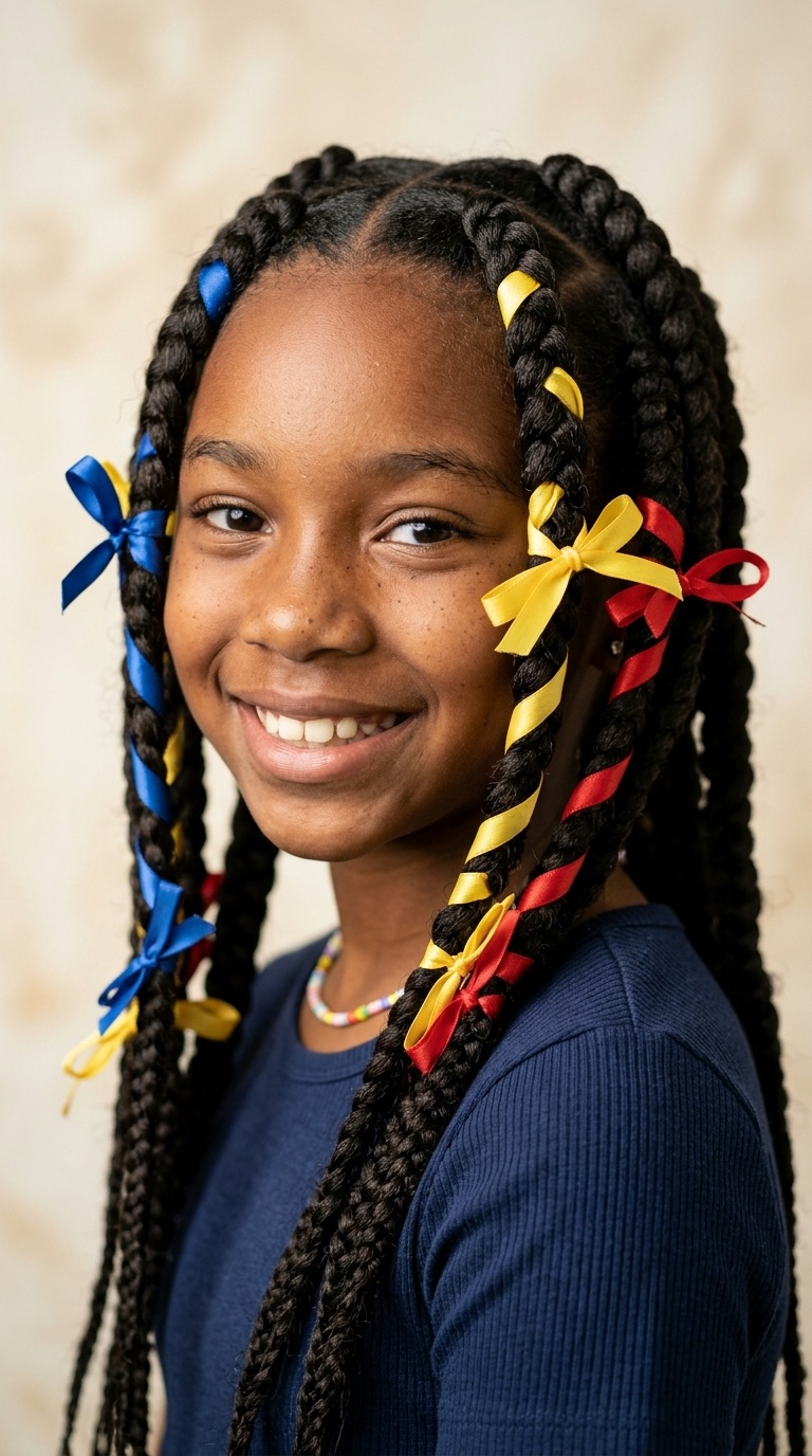 Jumbo Knotless with Ribbons