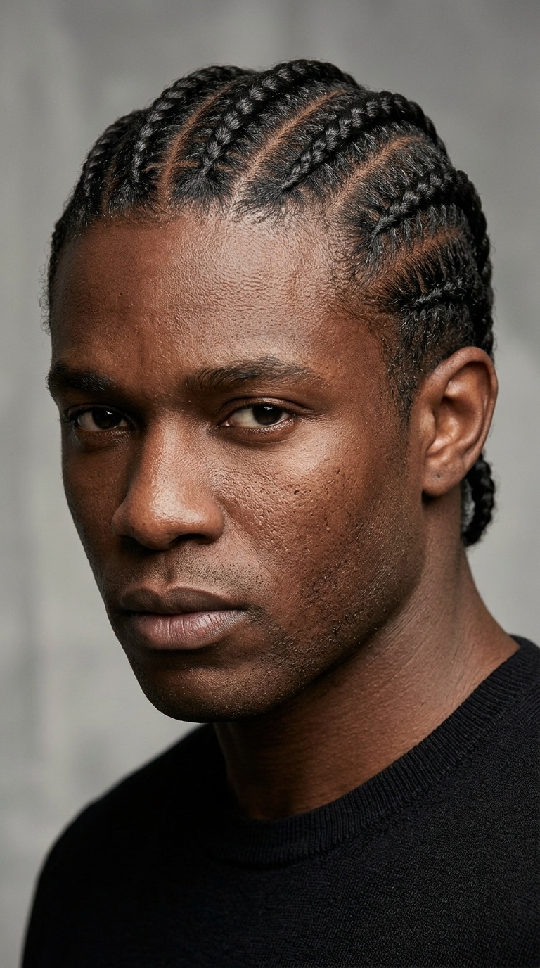 Jumbo Straight-Back Cornrows