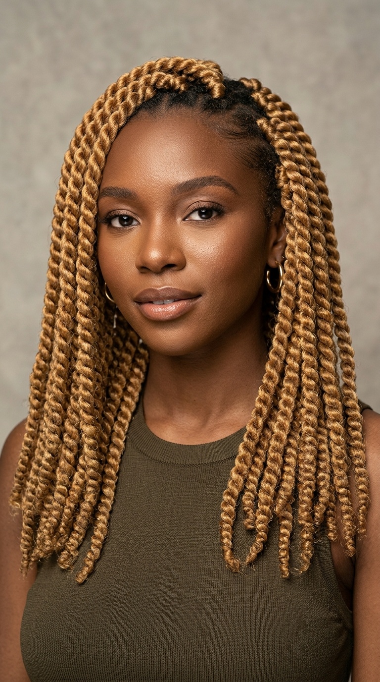 Jumbo Twists in Rich Honey Blonde