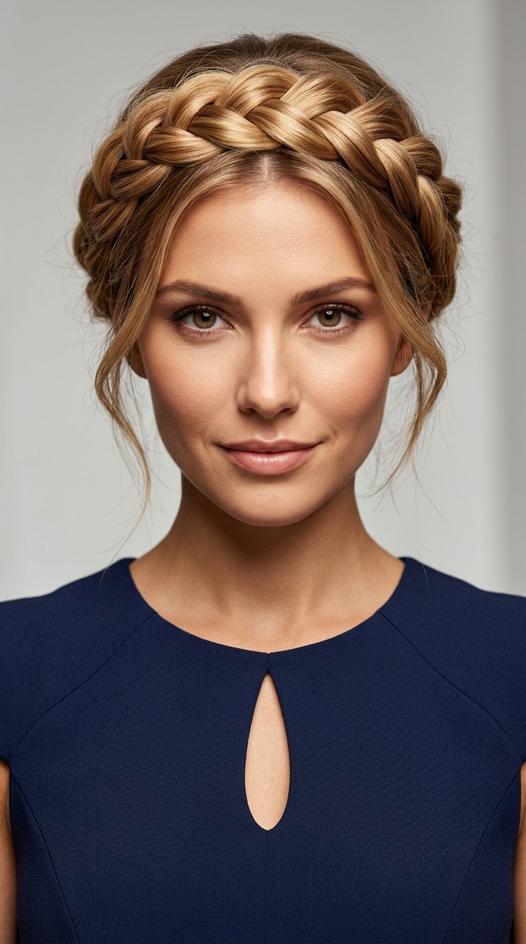 Keyhole Neckline and the Crown Braid Halo
