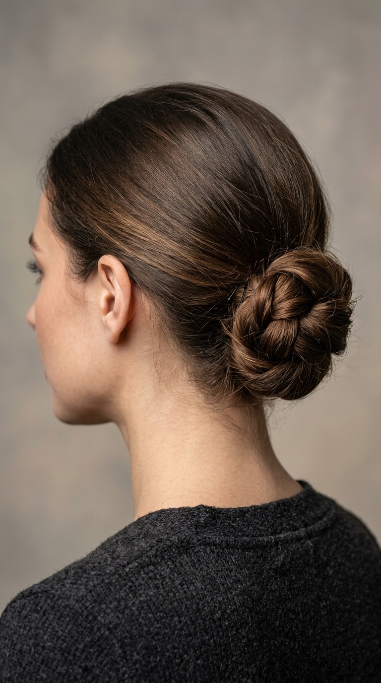 Knotted Low Bun